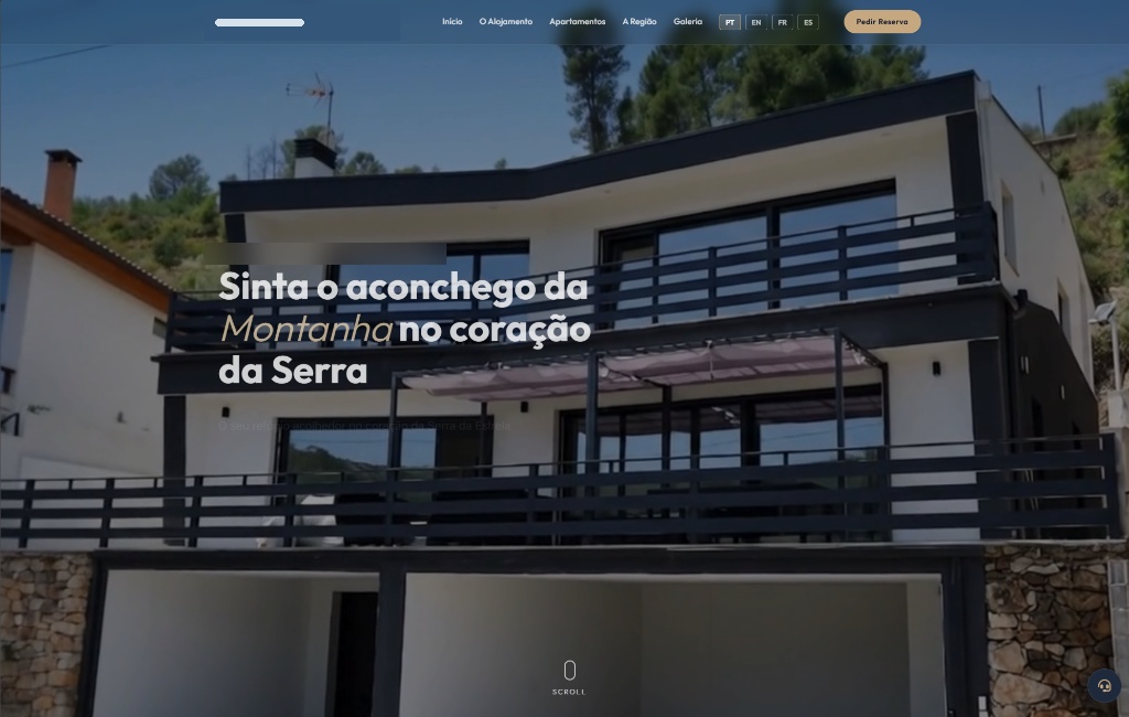 Website de Alojamento e Turismo desenvolvido pela SALVONODIGITAL